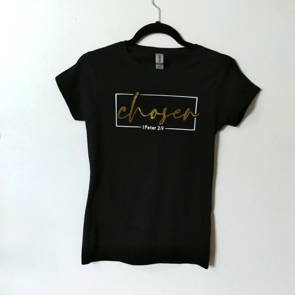 SBC Chosen Short Sleeve Crew Neck Black T-Shirt - Picture 5 of 5